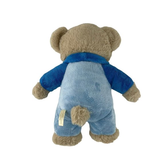 Inter-American Products Teddy Bear 12" Plush Blue Snowflake Face Mask 2020 - Picture 2 of 7